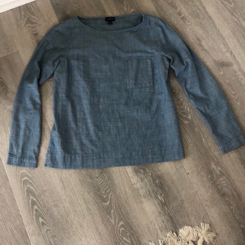 Linen blue shirt